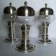 3 whole photophores in silver metal