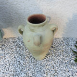 Terracotta potiche with 60s handles