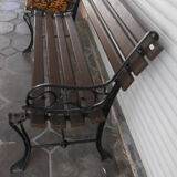 Old garden bench - wood and cast iron