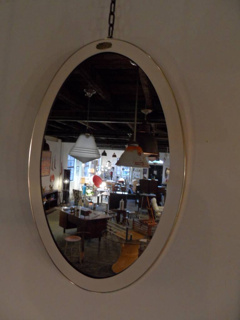 Vintage oval mirror