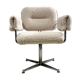 Vintage armchair in faux sheep's fur
