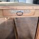 Farm table in solid pine with two drawers – 19th century