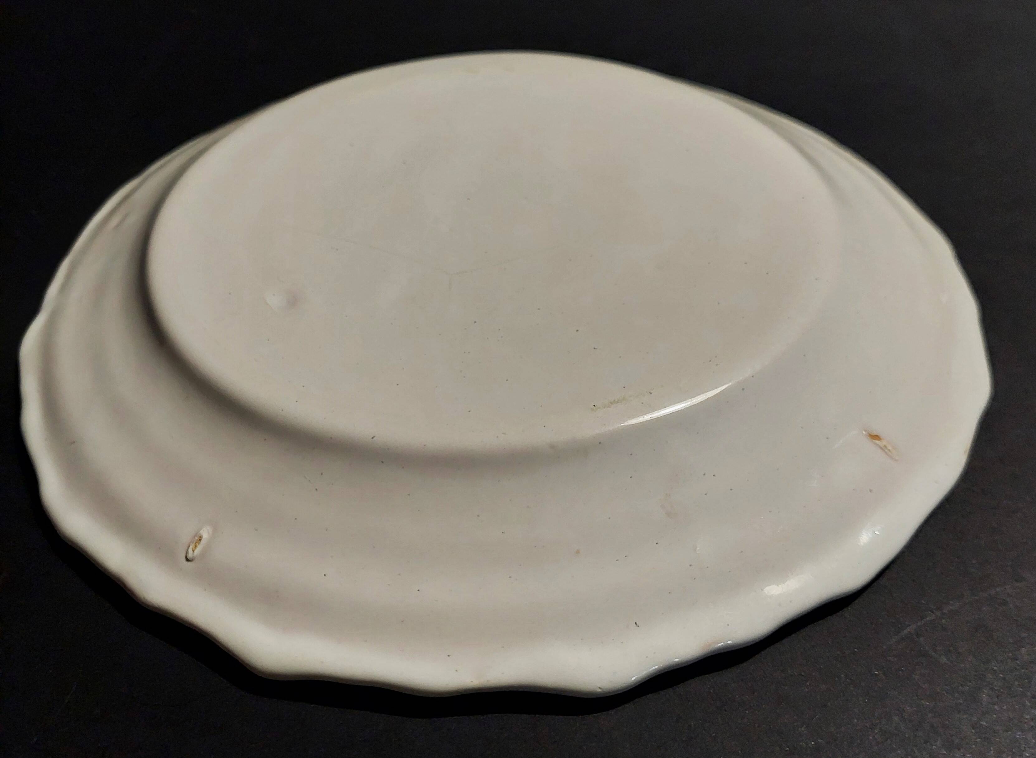 Assiette faïence Sud-ouest décor manganèse XVIIIème