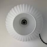 Vintage fluted opaline suspension light