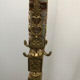 Bronze and onyx coat rack