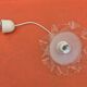 1930s Clear and Milk White Glass Ruffled Lampshade