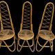 Bamboo Chairs by Dirk Van Sliedrecht for Rohe Noordwolde, 1960.Set of 3