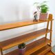 Teak fineer kast uit Zweden met lades, legplank en uitschuifbare plank