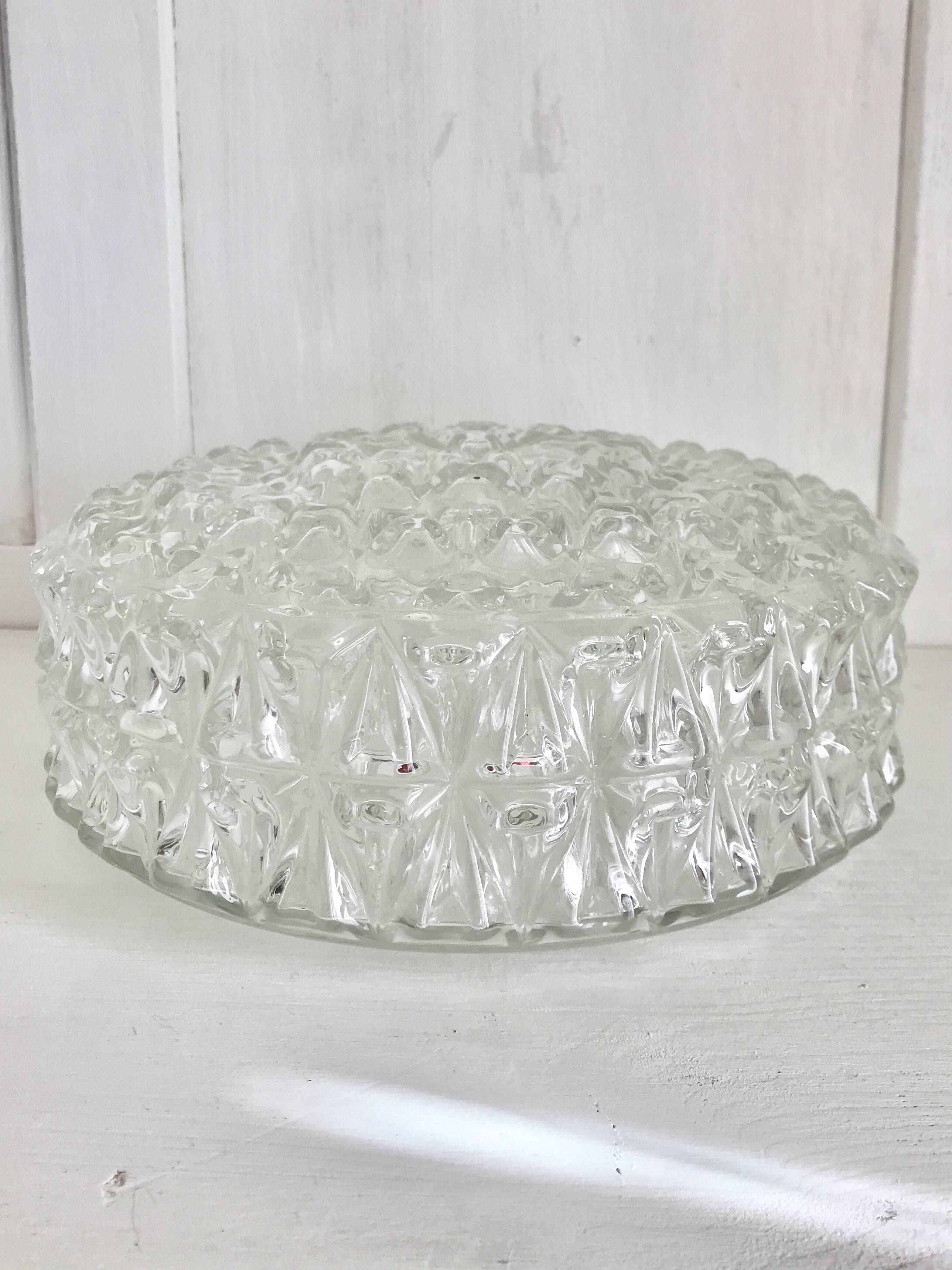 Round molded glass ceiling light ⌀ 24 cm