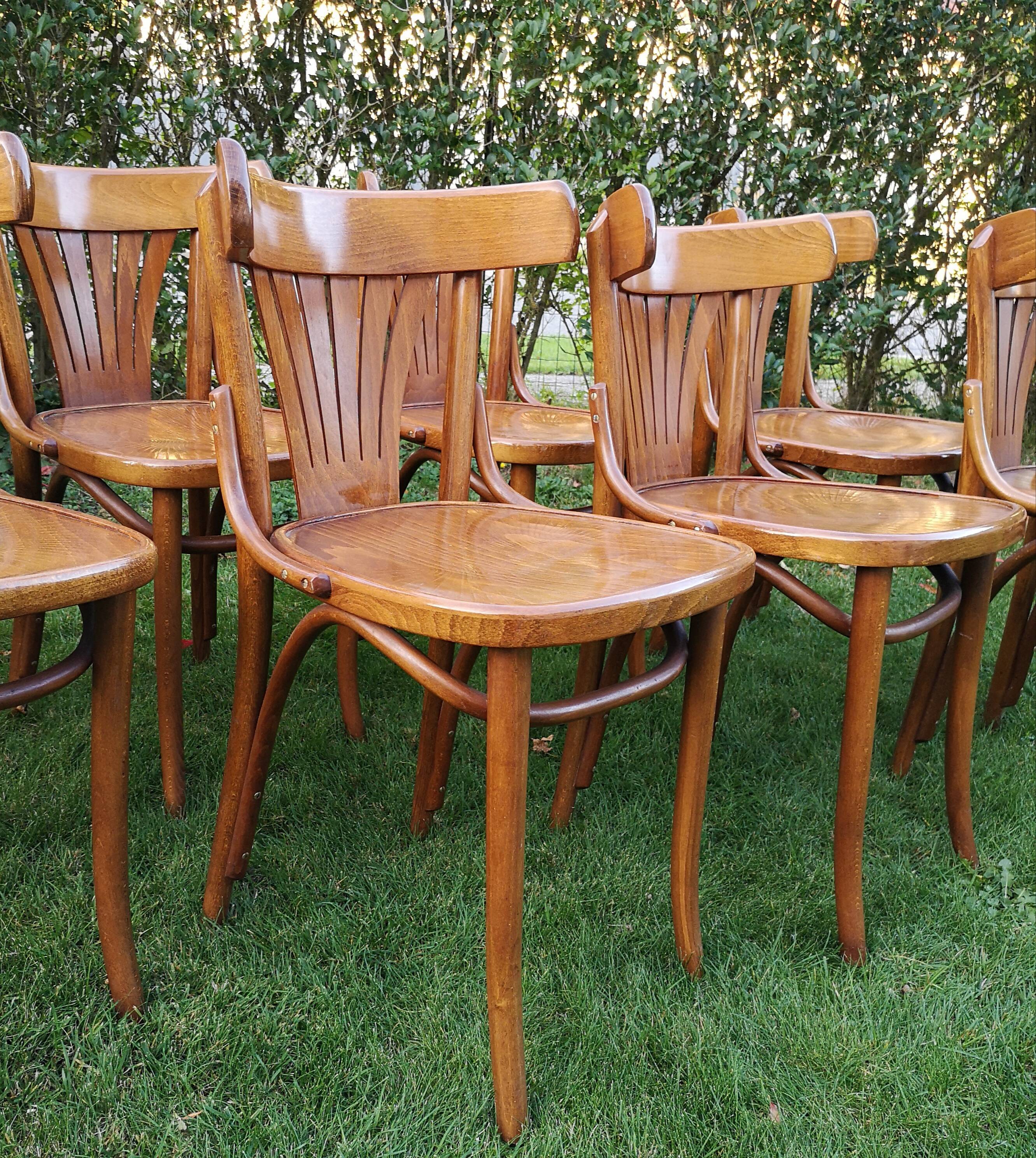 Set of 8 chairs Bistro