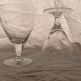 9 foot glasses with star engraving