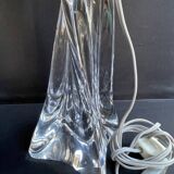 Large crystal lamp base stamped Baccarat