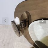 Lupi luxor oval mirror in smoked glass, 1960.70