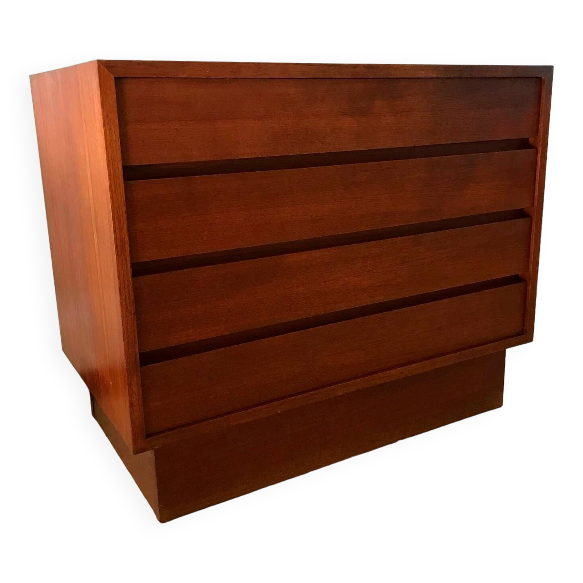 Vintage teak chest of drawers Scandinavian style 70s
