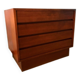 Vintage teak chest of drawers Scandinavian style 70s