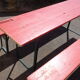 Table de brasserie avec 2 bancs