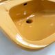 Pair of sinks, 1 mustard and 1 pink from Keramag Keravit, 1980.