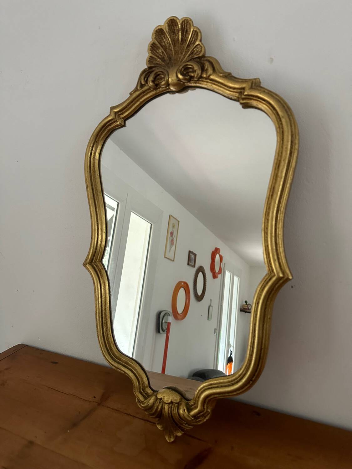 Vintage golden mirror