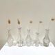 Set of 5 glass apothecary vials