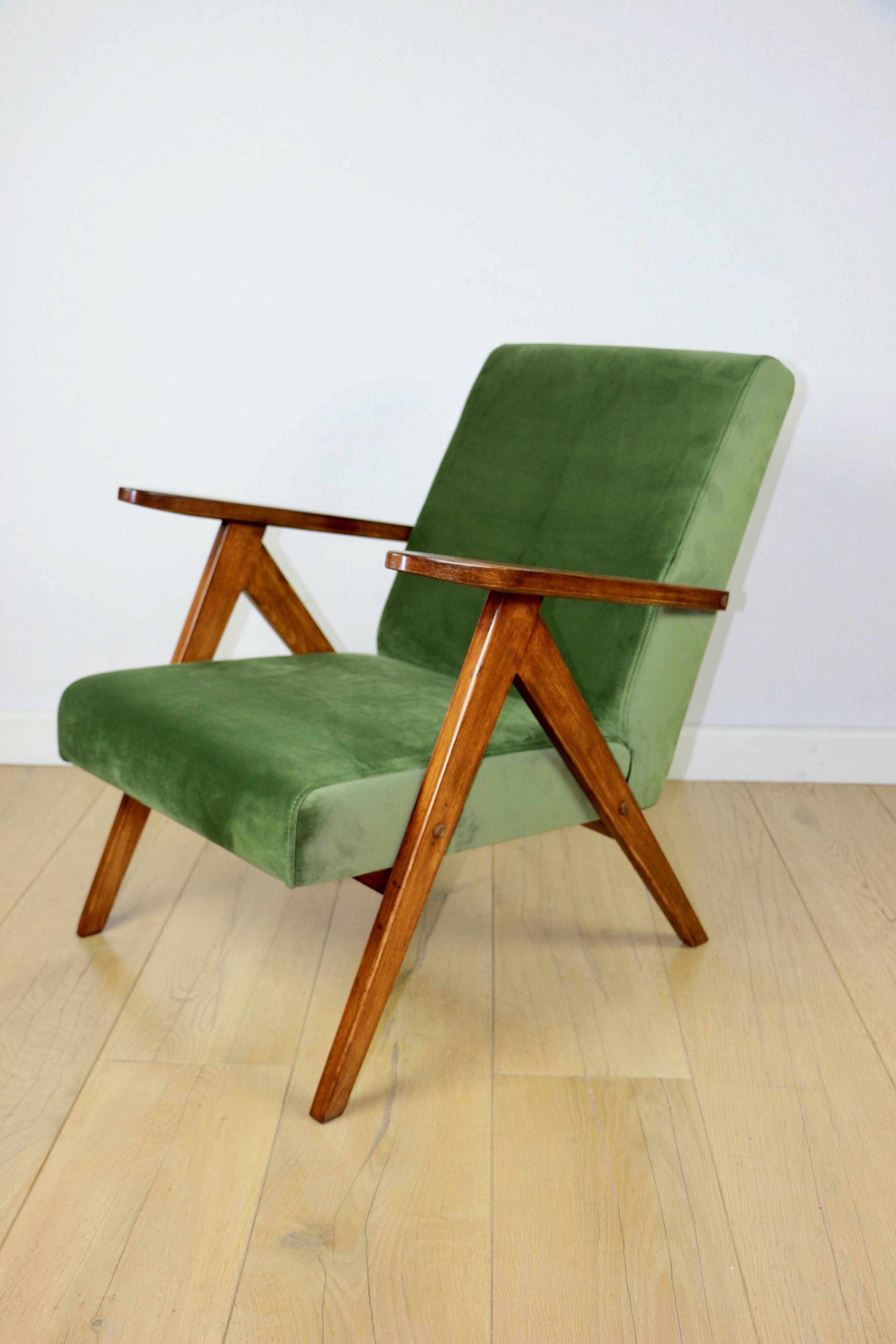 B-310 VAR armchair sea green olive velvet