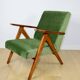 B-310 VAR armchair sea green olive velvet