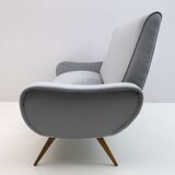 Canapé en velours « Lady » de style Mid-Century Modern de Marco Zanuso, années 50