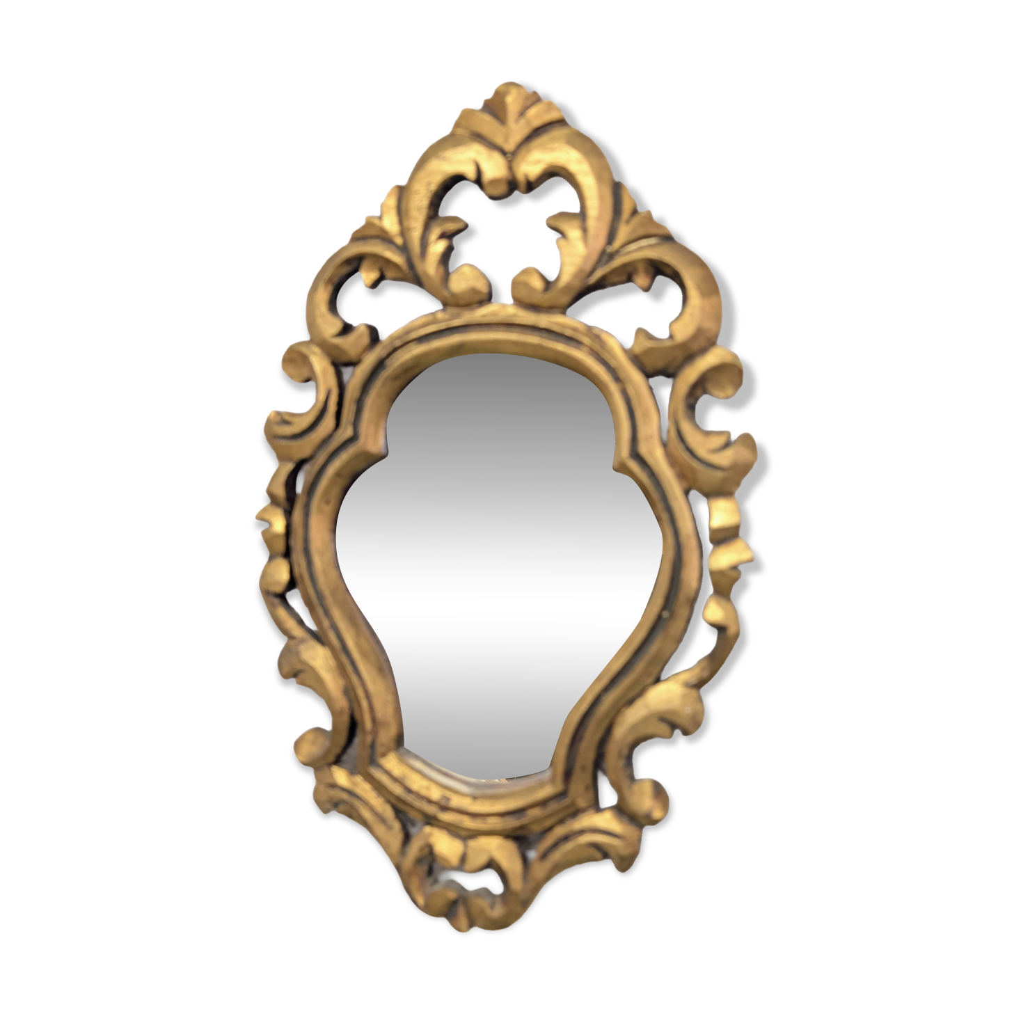 Baroque gold mirror 40x25cm