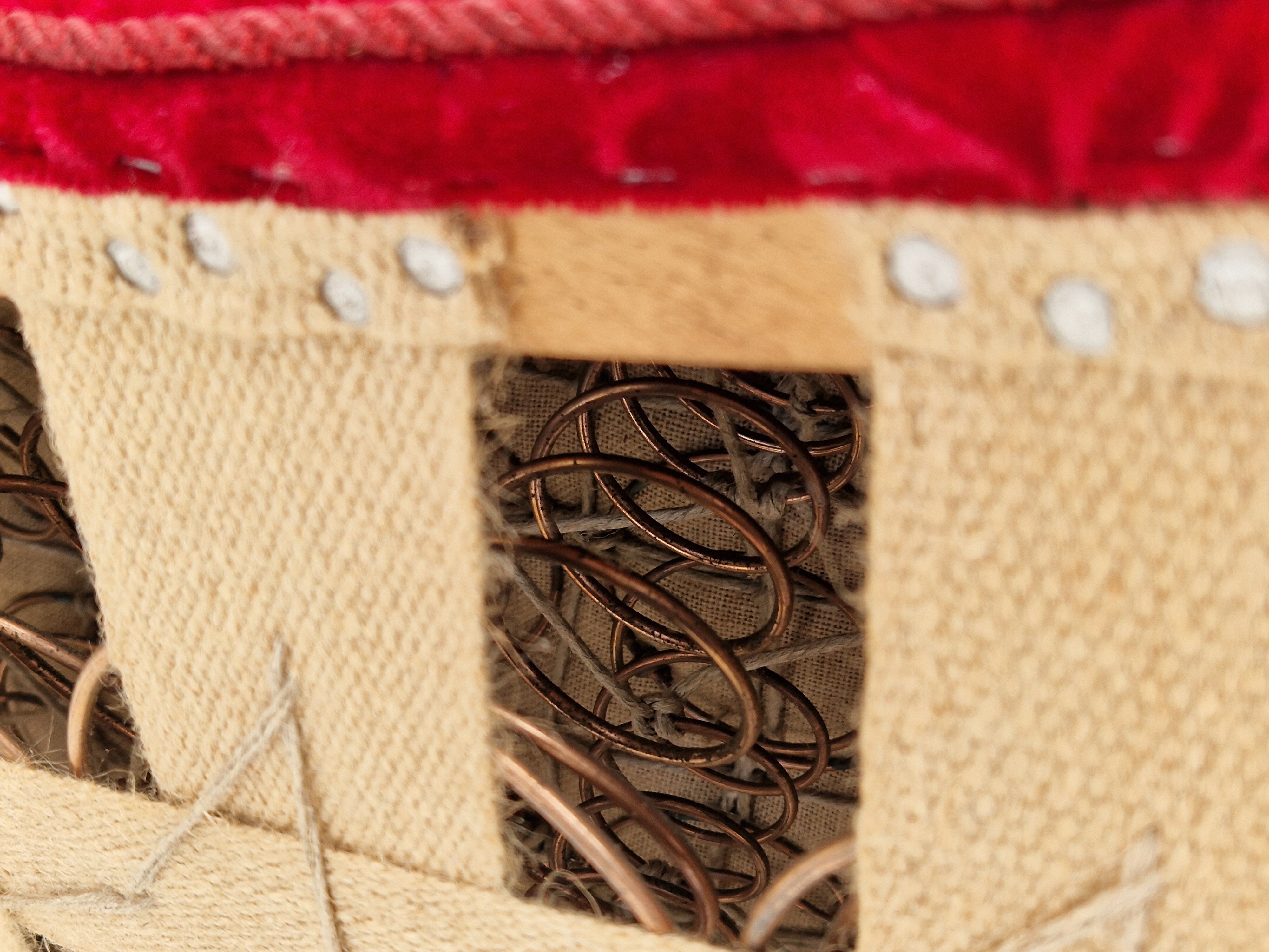 Années 1960, canapé danois vintage 3 places « Banana », original très bon état.