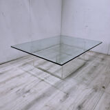 Space age lucite and glass coffee table, 1970s