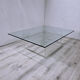Table basse en lucite et verre de l’ère spatiale, années 1970