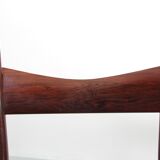 Suite of 4 Scandinavian chairs in Rio rosewood