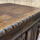 Late 17th century Renaissance oak chest transformed into a sideboard