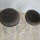 Pair of 60s chrome designer stools