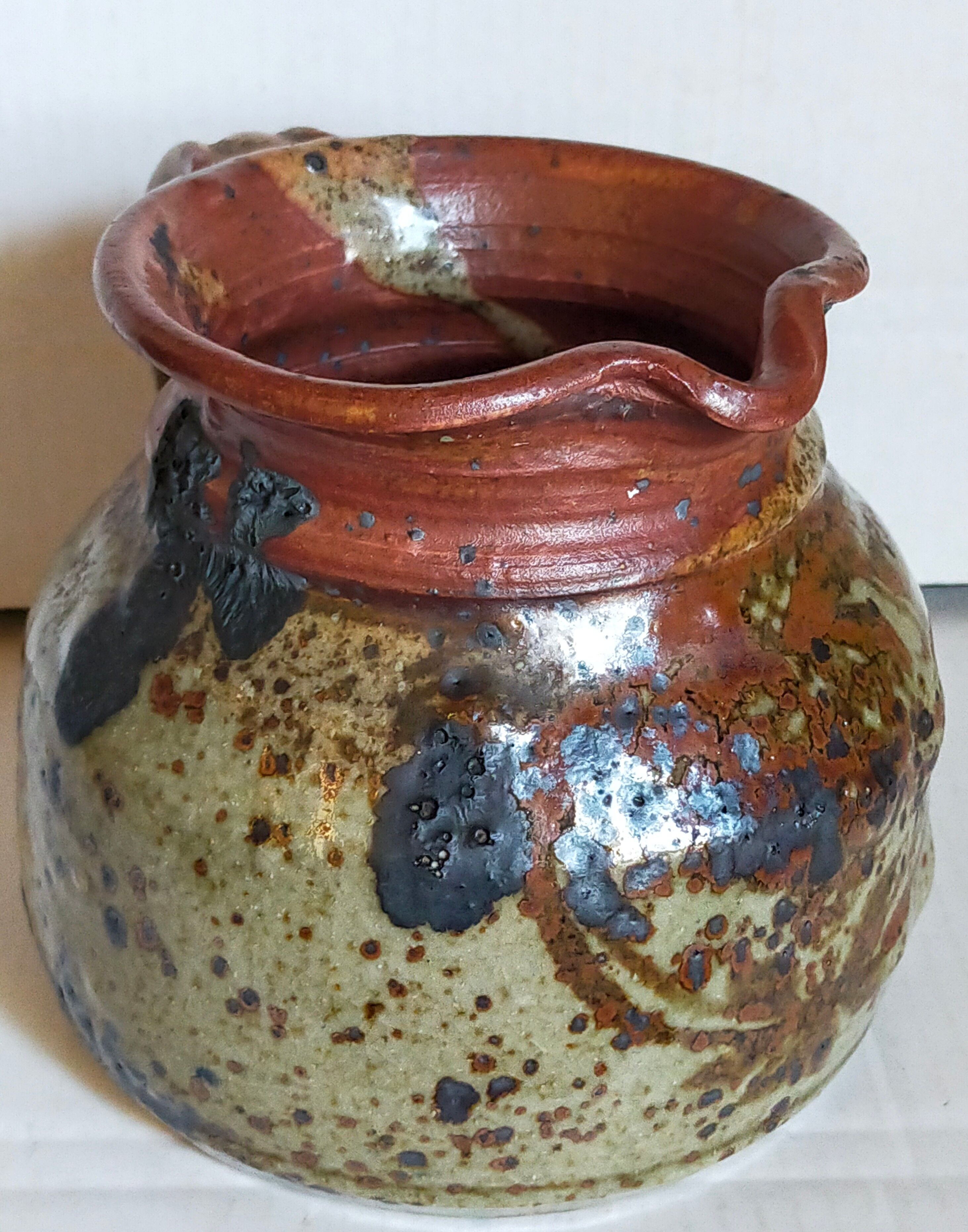 Traditional pottery sandstone pyrite Art-popular XIXth