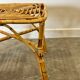 Vintage Italian bamboo square coffee table, 1960s.