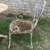 Lot of 2 garden chairs