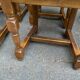 6 solid oak dining chairs with straw 110cm