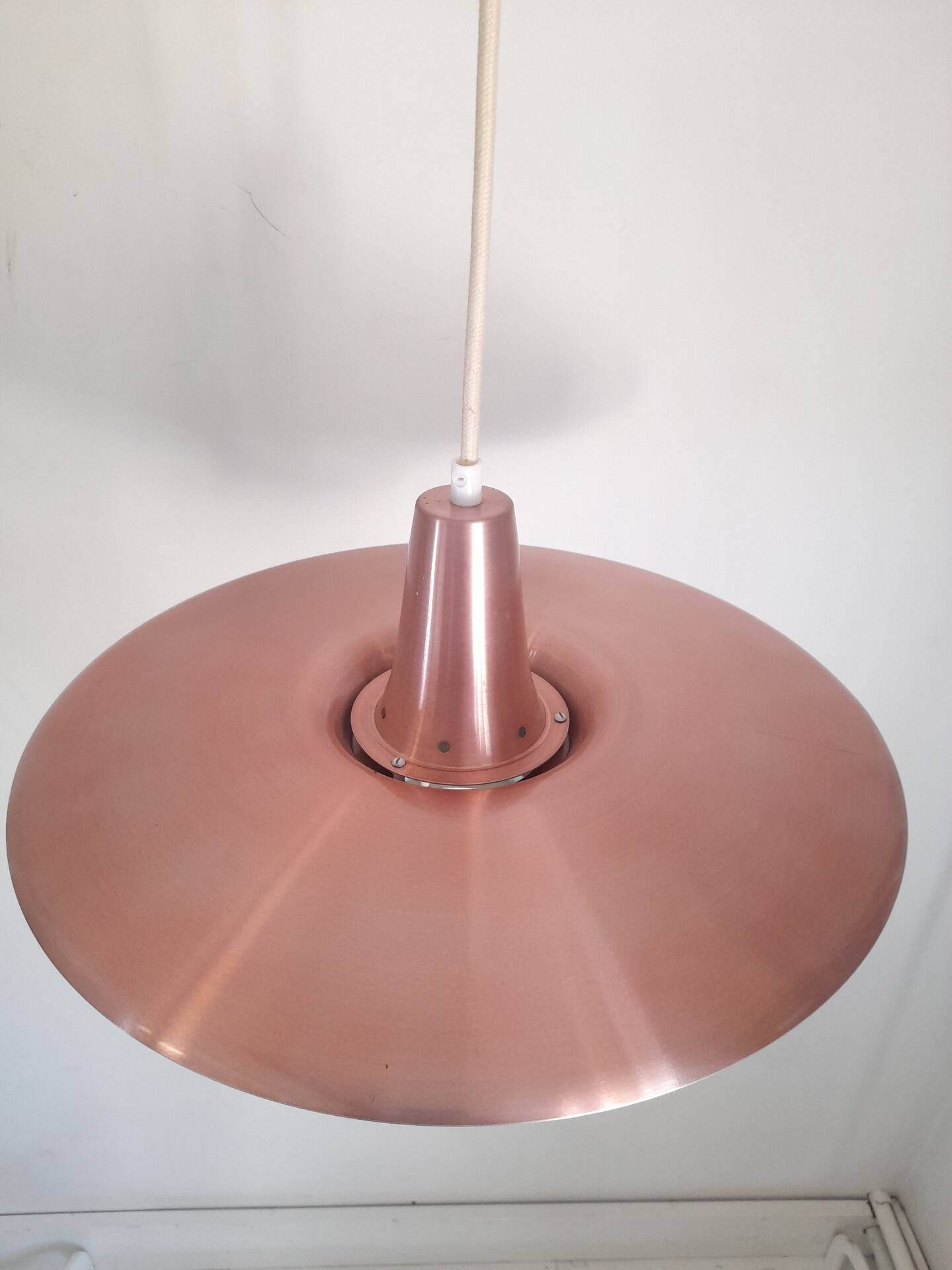 Danish suspension in red copper 60s