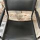 Fauteuil métal laqué noir