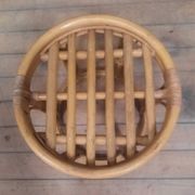 Small low bamboo table