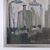 Gunnar Persson still life painting | Oil on panel | 1969