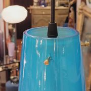 Blue tech lamp, Murano crystal, Vetreria Vistosi, 70's – Italy