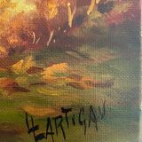 Suite de 4 tableaux hst "les quatre saisons" par l. lartigan xix° / xx°