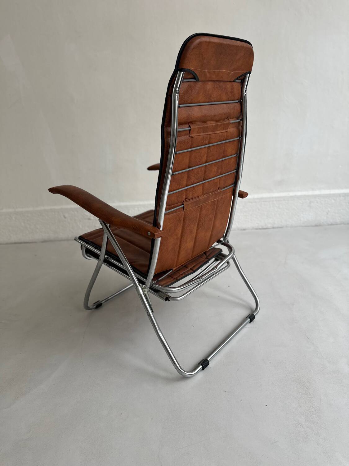 Authentic vintage reclining armchair
