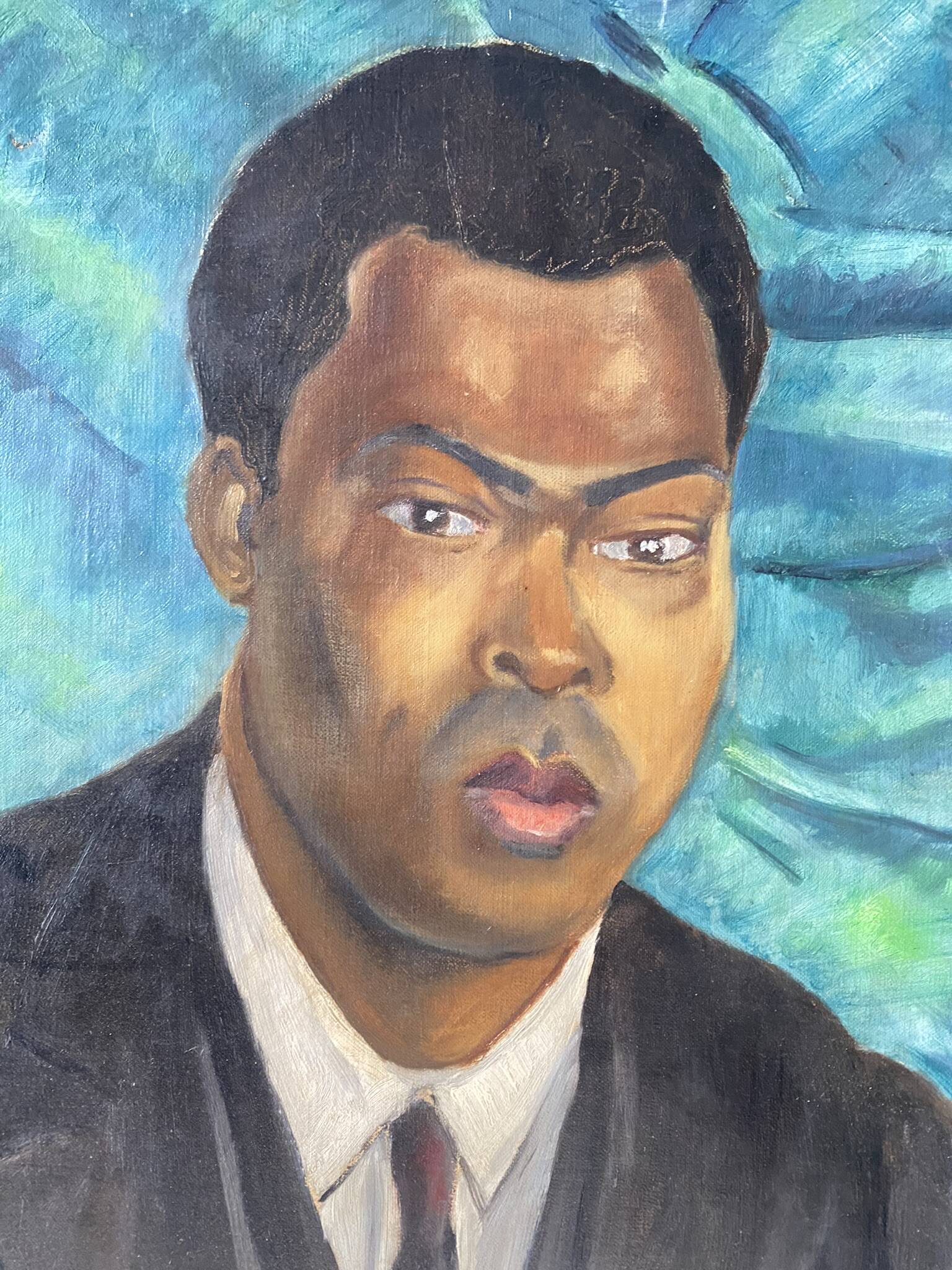 Portrait of a man signed Henry Portal