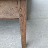 Farmhouse coffee table with solid wood drawer