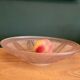 Old glass cut molded satin art deco