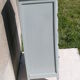 Chiffonnier gris 5 tiroirs en bois