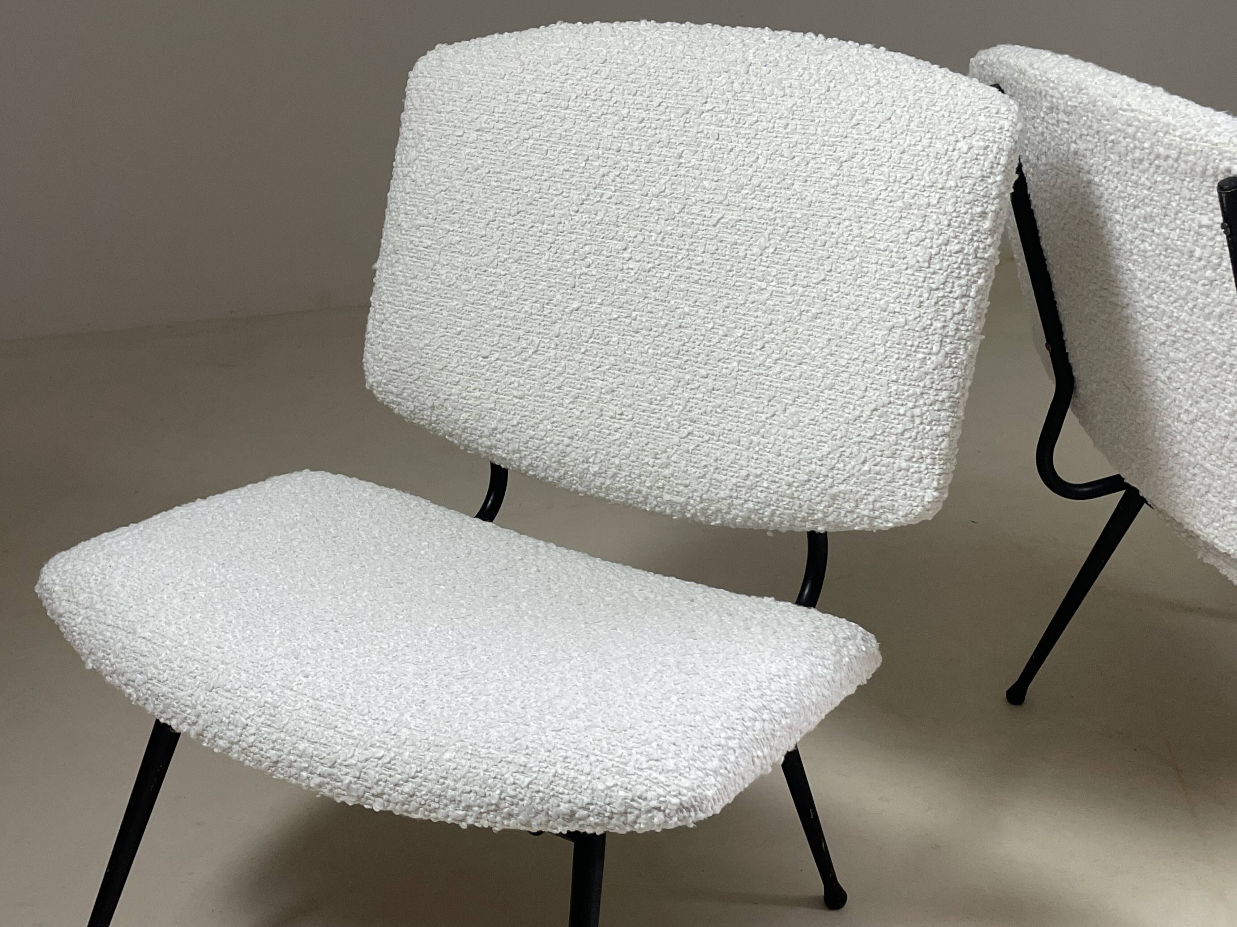 Pair of 1950s armchairs, France