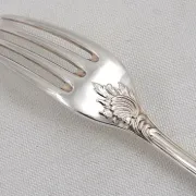 Christofle Marly, 12 silver-plated table forks, excellent condition.